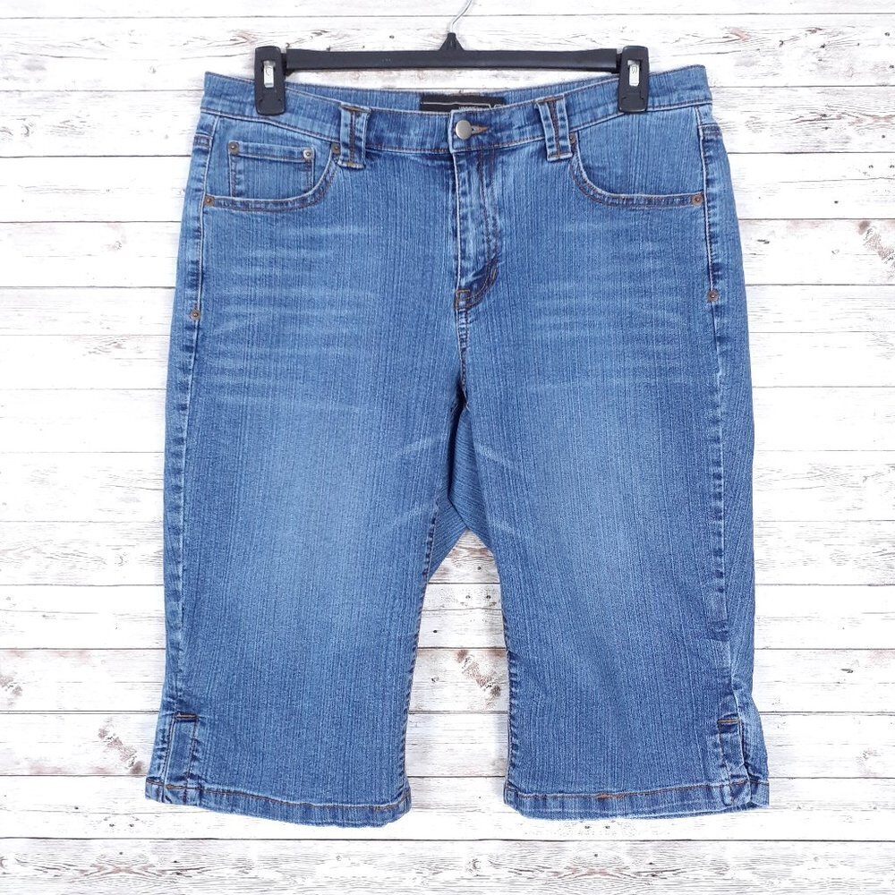 Venezia Jean Capri Pants Sz 16 Blue Denim 691